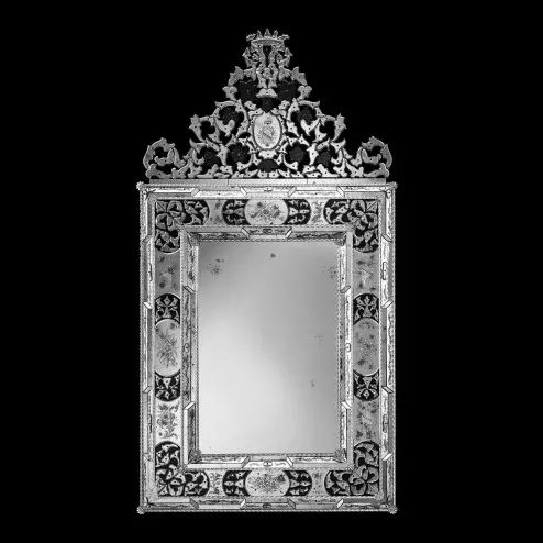 "Vincenza " miroir vénitien en verre de Murano
