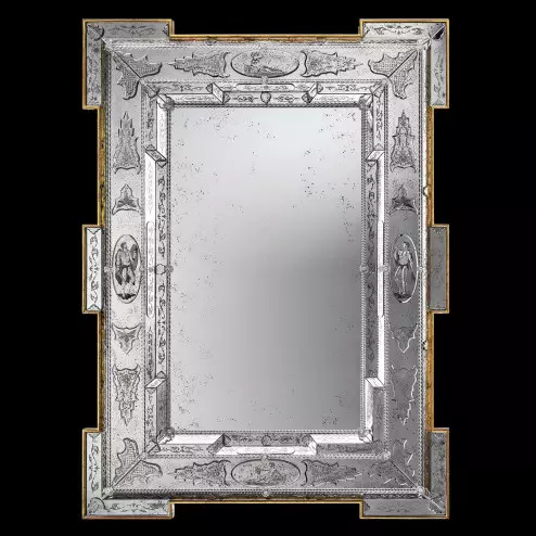 "Fausta " miroir vénitien en verre de Murano
