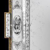 "Fausta " espejo veneciano de cristal de Murano