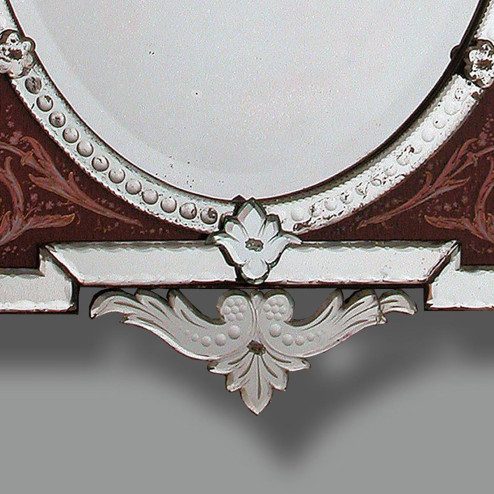 "Carmela " miroir vénitien en verre de Murano