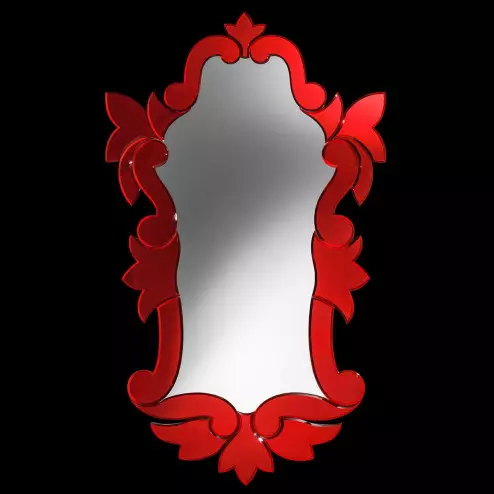 "Clemenza " miroir vénitien en verre de Murano