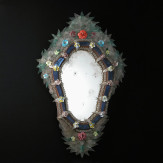 "Cristina " espejo veneciano de cristal de Murano