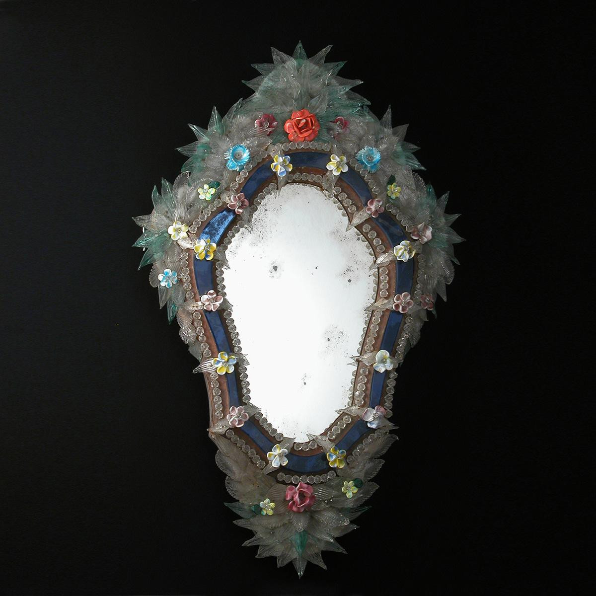 "Cristina " Murano glass venetian mirror
