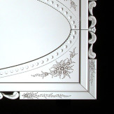"Valeriana " espejo veneciano de cristal de Murano