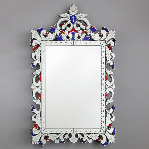 "Francesca " miroir vénitien en verre de Murano