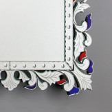 "Francesca " espejo veneciano de cristal de Murano