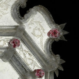 "Lena " espejo veneciano de cristal de Murano