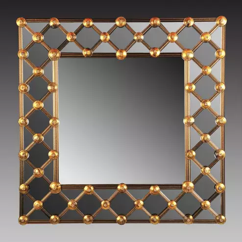 "Lea " espejo veneciano de cristal de Murano