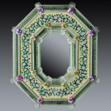 "Estella " espejo veneciano de cristal de Murano