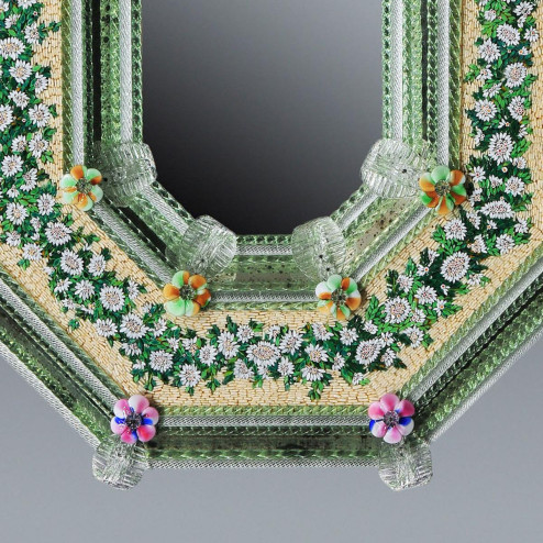 "Estella " Murano glass venetian mirror