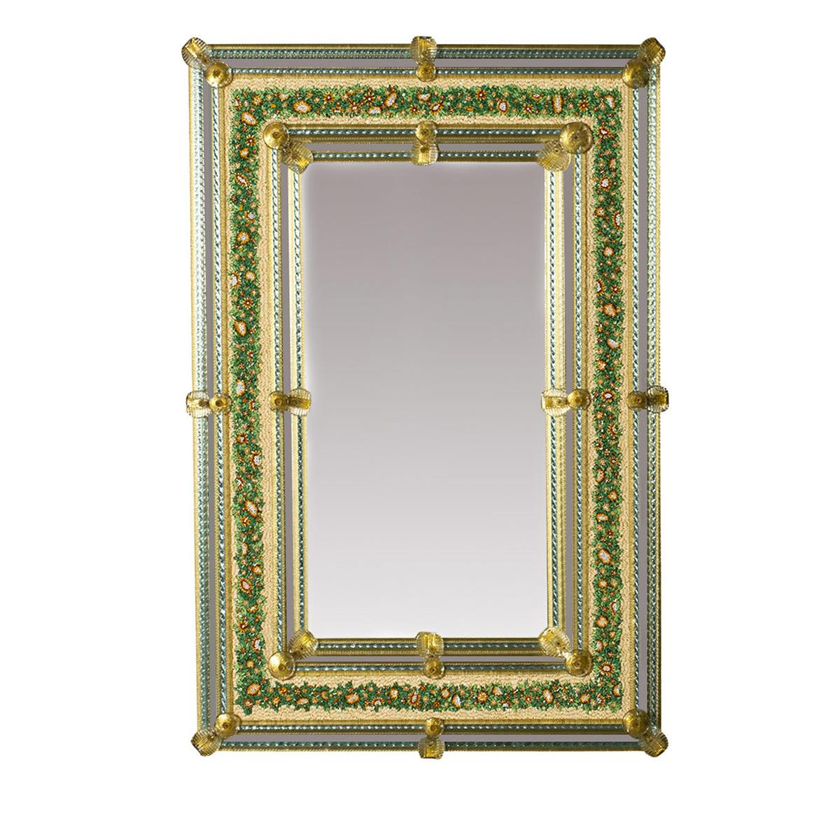 "Nicole " espejo veneciano de cristal de Murano