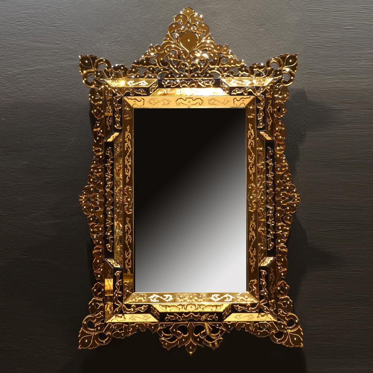 "Aladina" miroir vénitien en verre de Murano