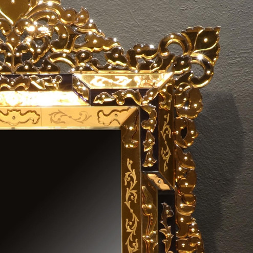 "Aladina" miroir vénitien en verre de Murano