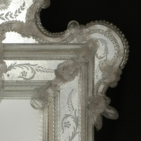 "Egidia" Murano glass venetian mirror