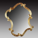 "Rosmunda  oro" Murano glas venezianischen spiegel - gold
