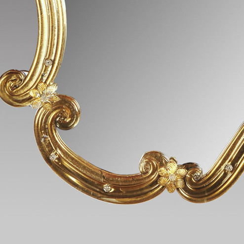 "Rosmunda oro" espejo veneciano de cristal de Murano - oro
