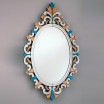 "Sprezzante" espejo veneciano de cristal de Murano