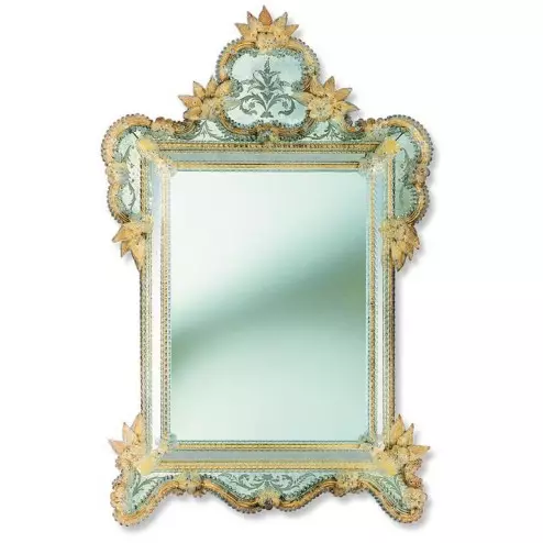 "Veridiana" miroir vénitien en verre de Murano