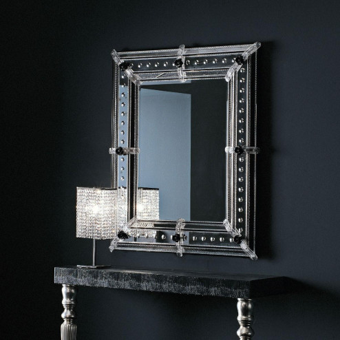 "Vania" espejo veneciano de cristal de Murano