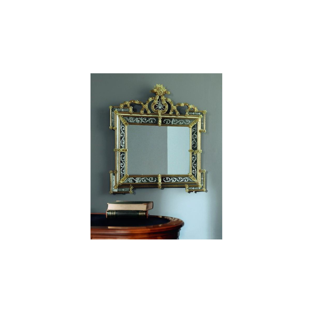 "Elora" Murano glass venetian mirror