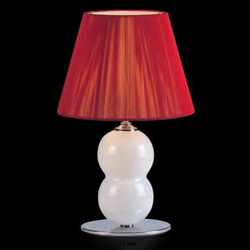 "Yolonda" lampe de chevet en verre de Murano - 1 lumière - blanc