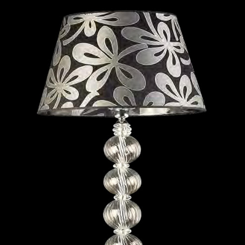 "Willow" Murano glass floor lamp - 1 light - transparent