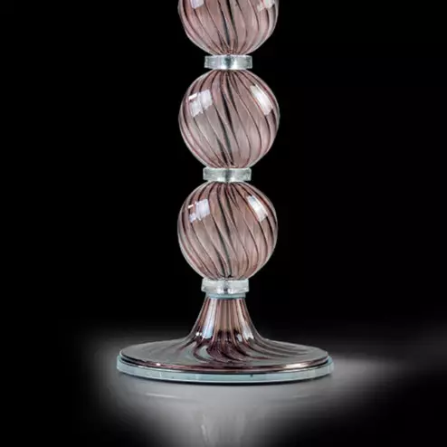 "Willow" Murano glass table lamp - 1 light - amethyst