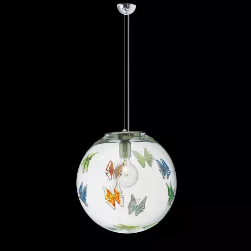 "Estelle" Murano glass pendant light - 1 light - multicolor