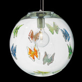 "Estelle" Murano glas hangeleuchte - 1 flammig - multicolor