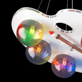 "Fancy" suspension en verre de Murano - 6 lumières - multicolor