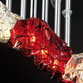 "Lola" lámpara colgante en cristal de Murano - 64 luces -