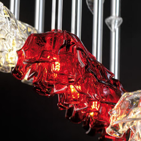 "Lola" Murano glass pendant light - 64 lights -