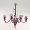 "Ladonna" lampara de araña de Murano - 8 luces - amatista