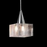 "Sabina " lámpara colgante en cristal de Murano - 1 luce - transparente