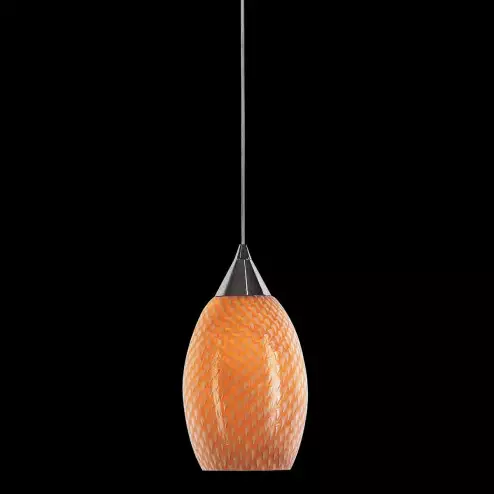 "Filippa" Murano glass pendant light - 1 light - amber