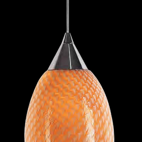"Filippa" Murano glass pendant light - 1 light - amber