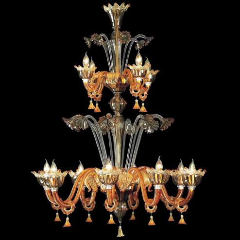 "Lavina" lampara de araña de Murano