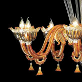 "Lavina" lampara de araña de Murano - 8+4 luces