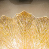 "Leonilda " lampara de techo de Murano - 6 luces - "rugiada" ámbar