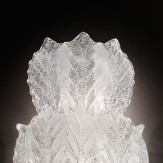 "Leonilda " Murano glas wandleuchte - 5 flammig - "rugiada" transparent
