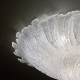 "Romilda " lampara de techo de Murano - 8 luces - "rugiada" transparente