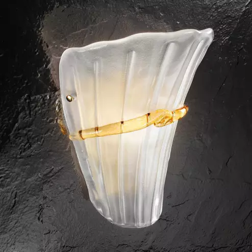 "Guenda " Murano glass sconce - 1 light - transparent