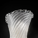 "Lora" Murano glas wandleuchte - 2 flammig - transparent 
