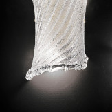 "Lora" Murano glas wandleuchte - 2 flammig - transparent 