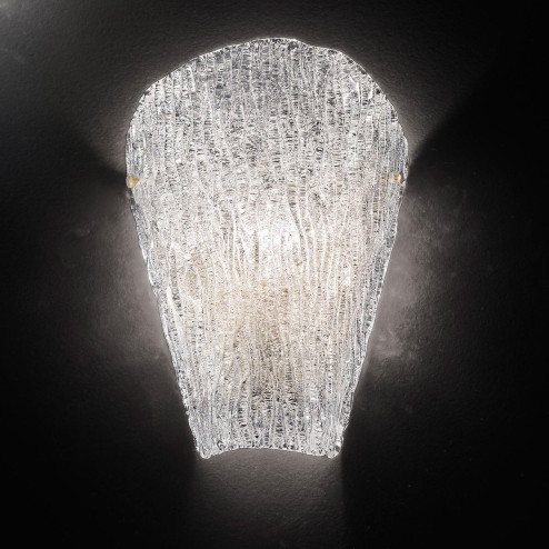 "Tina" applique en verre de Murano - 1 lumière - transparent