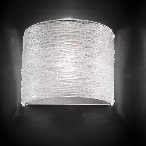 "Arabella" applique en verre de Murano - 1 lumière - transparent