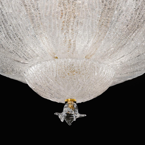 "Adriel" Murano glass ceiling light - 6 lights - transparent