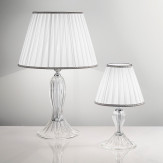 "Cloe" lampe de table en verre de Murano - 1 lumière - transparent