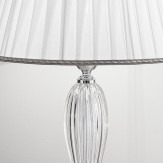 "Cloe" lampe de table en verre de Murano - 1 lumière - transparent