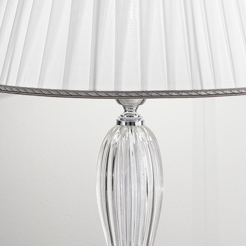 "Cloe" Murano glass table lamp - 1 light - transparent